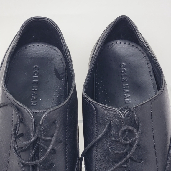 Cole Haan Men\'s Williams Cap Toe Oxford Black Shoes C12202 Size 11 M Pre-owned main image 4